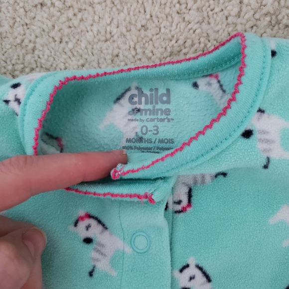 0-3M pajama sleeper - Picture 2 of 3